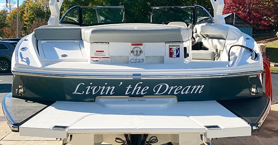 Custom Vinyl Boat Name Custom Vinyl Boat Name