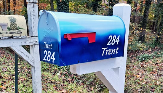 Custom Vinyl Mailbox Name Custom Vinyl Mailbox Name