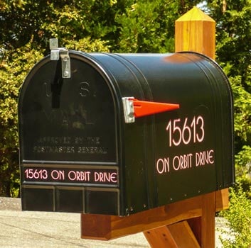 Mailbox Number Lettering Mailbox Number Lettering