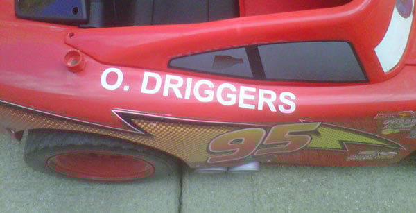 Custom Vinyl Power Wheels Car Name Custom Vinyl Power Wheels Car Name