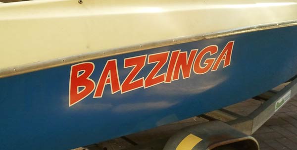 Custom Vinyl Boat Name Custom Vinyl Boat Name