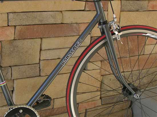 Lettering on road bike Lettering on road bike