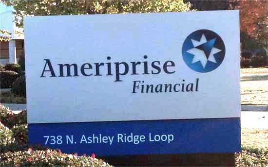 Adress on business sign Adress on business sign