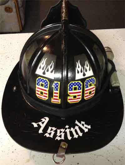Fire Helmet Lettering Fire Helmet Lettering