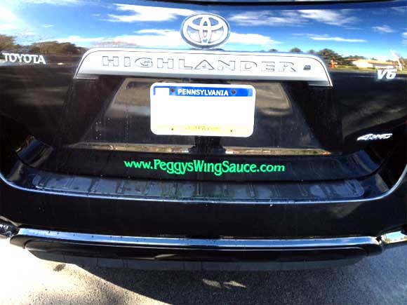 Company Advertising on Car Company Advertising on Car