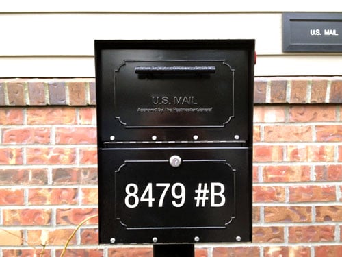 Mailbox Lettering Mailbox Lettering