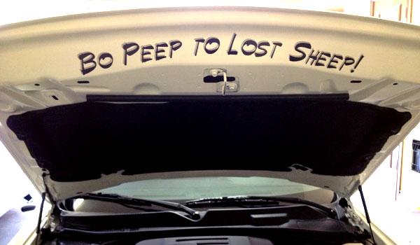 Car Hood Lettering Car Hood Lettering