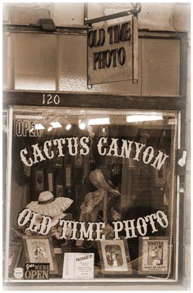 Window Lettering - Old Time Photo