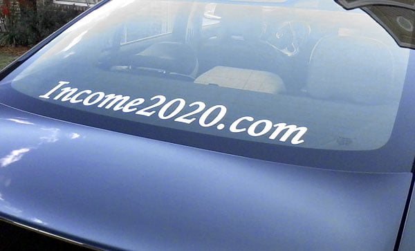 Rear Car Window Advertisement Rear Car Window Advertisement