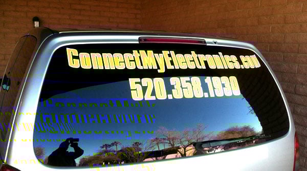 Rear Van Window Lettering Rear Van Window Lettering