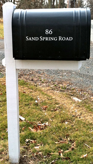 Mailbox Lettering Mailbox Lettering