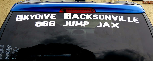 Car Rear Window Advertising Car Rear Window Advertising