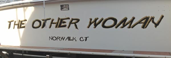 Custom Boat Lettering Decal Custom Boat Lettering Decal