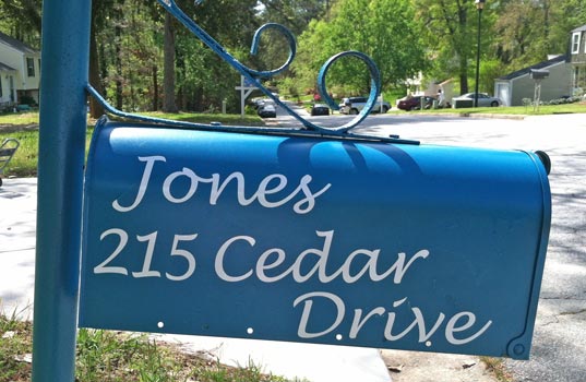 Custom Mailbox Numbers Custom Mailbox Numbers