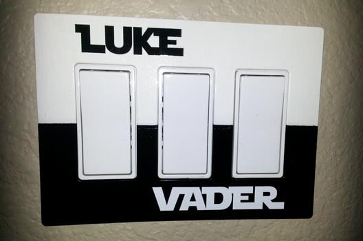 Custom Lightswitch Lettering Custom Lightswitch Lettering