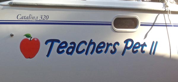 Custom Sailboat Lettering Custom Sailboat Lettering
