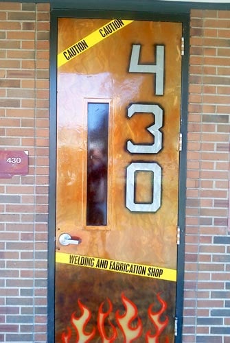 Welding Shop Door Decals Welding Shop Door Decals