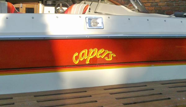 Custom Vinyl Boat Name Custom Vinyl Boat Name
