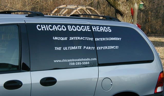 Business Lettering on a Van Business Lettering on a Van