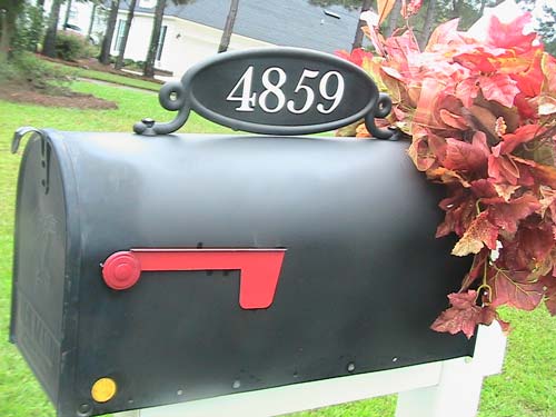 Mailbox Lettering Mailbox Lettering