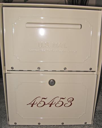 Custom Metal Mailbox Lettering Custom Metal Mailbox Lettering
