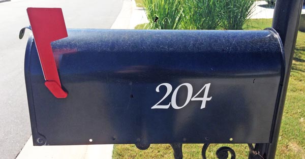 Custom Mailbox Lettering Custom Mailbox Lettering
