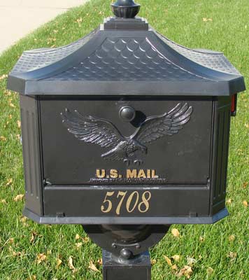 Gold Mailbox Numbers