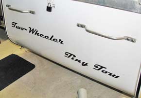 Lettering on a Travel Trailer