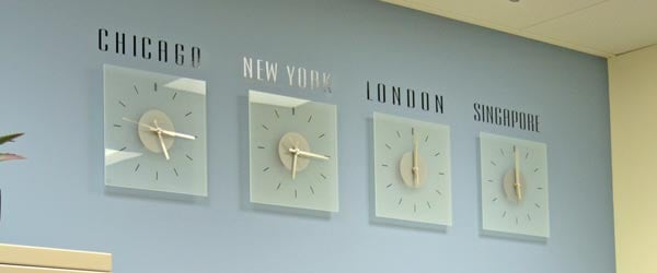 Custom Office Clock Lettering Custom Office Clock Lettering