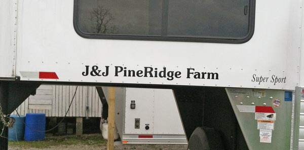 Custom Horse Trailer Lettering Custom Horse Trailer Lettering