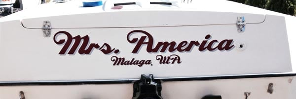 Custom Boat Name Vinyl Custom Boat Name Vinyl