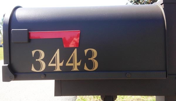 Custom Vinyl Mailbox Lettering Custom Vinyl Mailbox Lettering