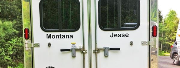 Custom Horse Trailer Name Lettering Custom Horse Trailer Name Lettering