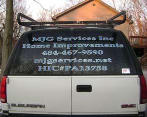 Lettering on a Vehicle