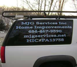Lettering on a Vehicle