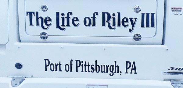 Custom Vinyl Boat Name and Port Decals Custom Vinyl Boat Name and Port Decals