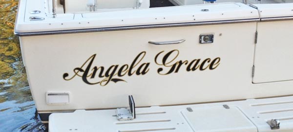 Custom Boat Name Vinyl Custom Boat Name Vinyl