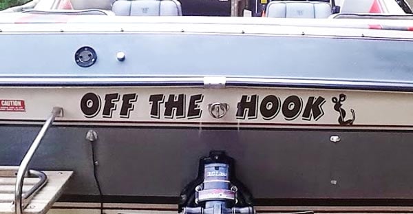 Custom Boat Name Decal Custom Boat Name Decal