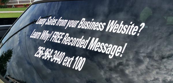 Custom SUV Window Lettering Custom SUV Window Lettering
