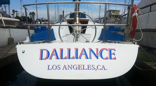 Custom Vinyl Boat Name Custom Vinyl Boat Name