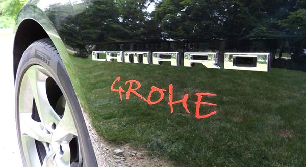 Custom Camaro Customized Lettering Custom Camaro Customized Lettering