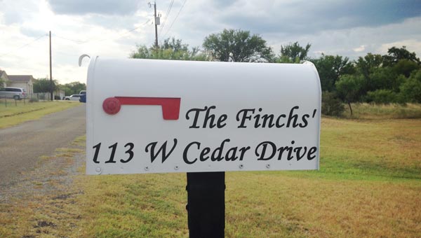 Custom Vinyl Mailbox Decal Custom Vinyl Mailbox Decal