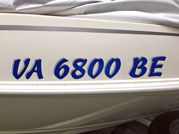 Vinyl Boat Lettering Vinyl Boat Lettering