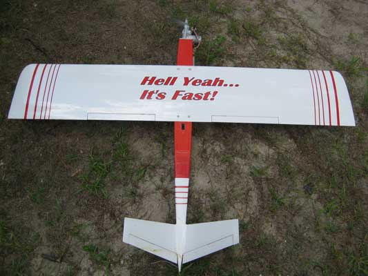 Custom Lettering for a Radio Control Airplane Custom Lettering for a Radio Control Airplane