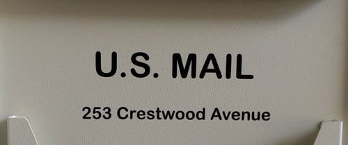 Vinyl Mailbox Lettering Vinyl Mailbox Lettering