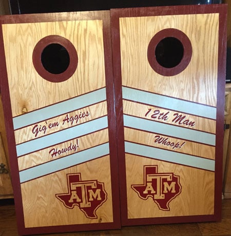 Custom Vinyl Lettering For Corn Hole Board Custom Vinyl Lettering For Corn Hole Board