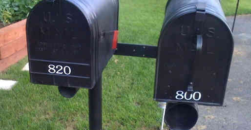 Mailbox Address Numbers