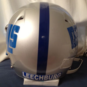 Custom Vinyl Decals On Football Helmet