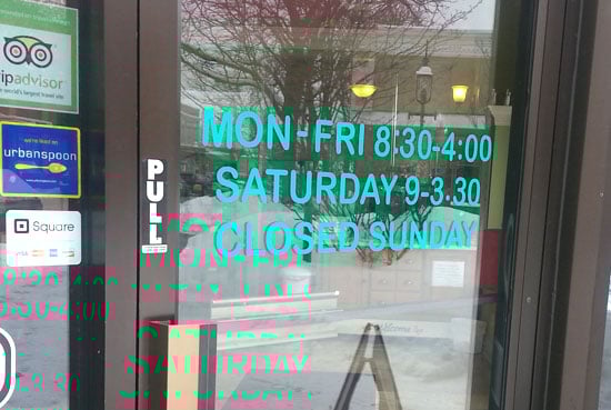 Custom Vinyl Store Front Lettering Custom Vinyl Store Front Lettering