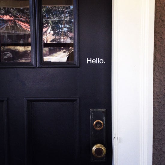 Custom Vinyl Hello On Front Door Custom Vinyl Hello On Front Door